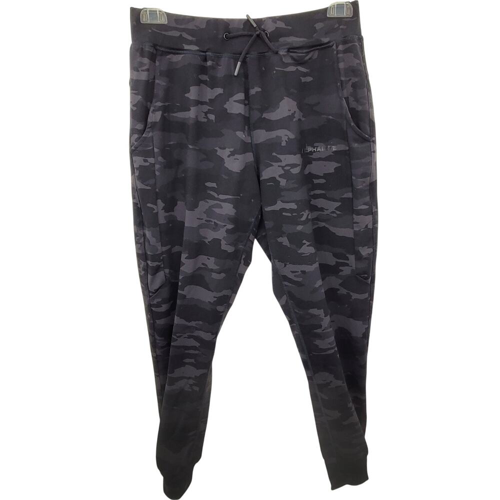 Alphalete Essential Mens Gray Camo Workout Trainer Track Sweat Pants size Medium